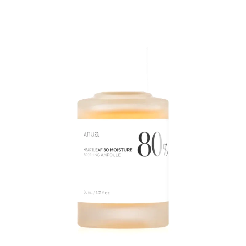 Anua Anua Heartleaf 80% Moisture Ampoule αμπούλες για εντατική ανανέωση του δέρματος με καταπραϋντική δράση 30 ml