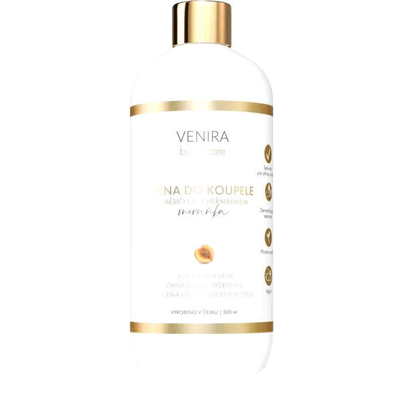 Venira Venira Bath Foam with Calendula and Chamomile αφρόλουτρο μπάνιου Apricot 500 ml