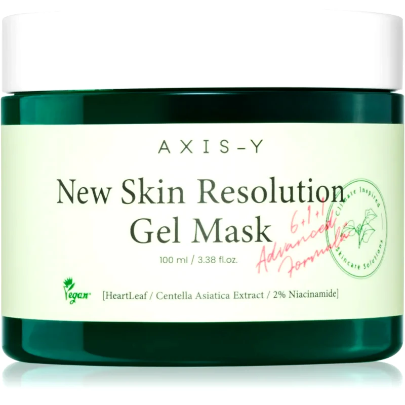 AXIS-Y AXIS-Y 6+1+1 Advanced Formula New Skin Resolution Gel Mask καταπραϋντική τζελ μάσκα με δροσερό αποτέλεσμα 100 ml