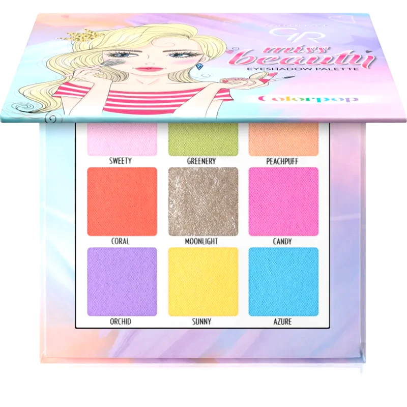 Golden Rose Golden Rose Miss Beauty Παλέτα σκιών για τα μάτια απόχρωση Colorpop 9x13 γρ