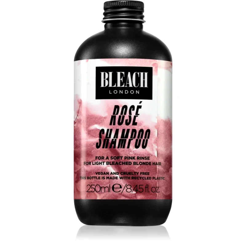 Bleach London Bleach London Rosé Road Rosé σαμπουάν με χρώμα για ξανθά μαλλιά 250 ml