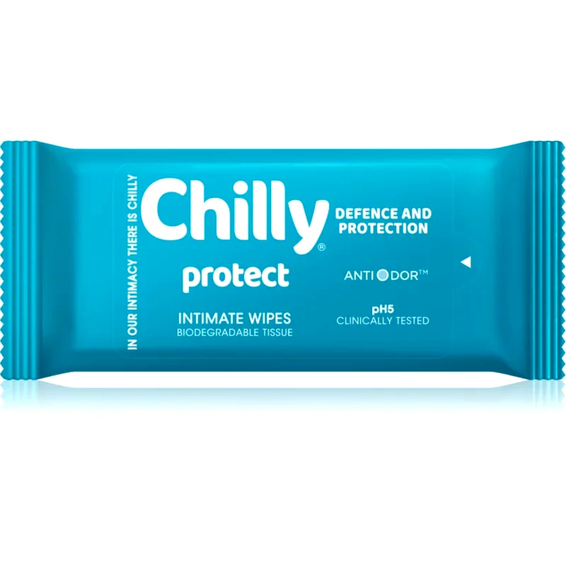 Chilly Chilly Protect μαντηλάκια για προσωπική υγιεινή 12 τμχ