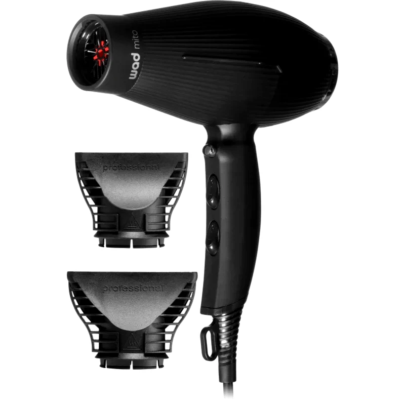 Wad Wad Mito Hair Dryer Chrome πιστολάκι Black 1 τμχ