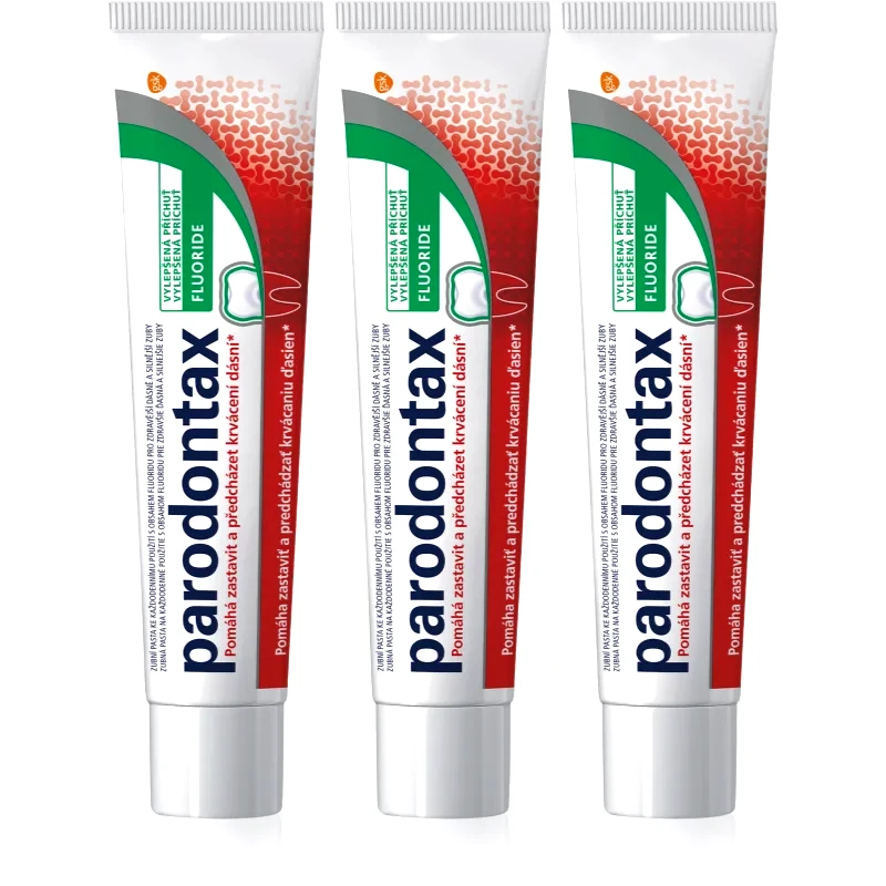 Parodontax Parodontax Fluoride οδοντόκρεμα κατά της αιμορραγίας των ούλων 3x75 ml
