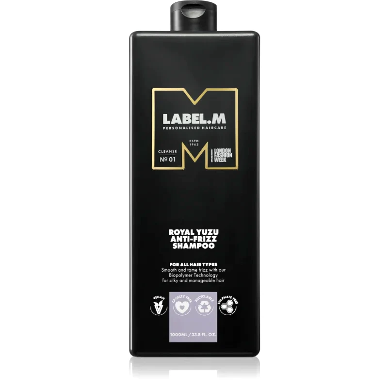 label.m label.m Royal Yuzu ισιωτικό σαμπουάν για την αντιμετώπιση του κρεπαρίσματος μαλλιών 1000 ml