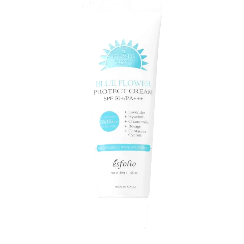 esfolio esfolio Protect Cream Blue Flower ενυδατική προστατευτική κρέμα SPF 50+ 30 γρ