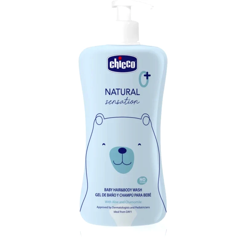 Chicco Chicco Natural Sensation Baby σαμπουάν και τζελ για ντους για παιδιά από τη γέννηση 0+ 500 ml
