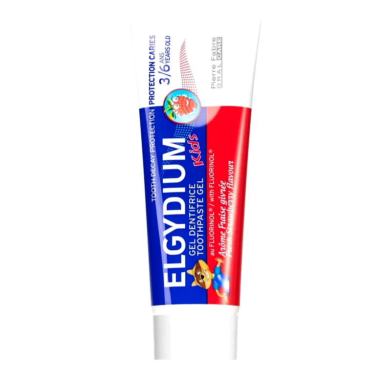 Elgydium Elgydium Kids παιδική οδοντόκρεμα από 36 μηνών γεύση Fresh Strawberry 50 ml