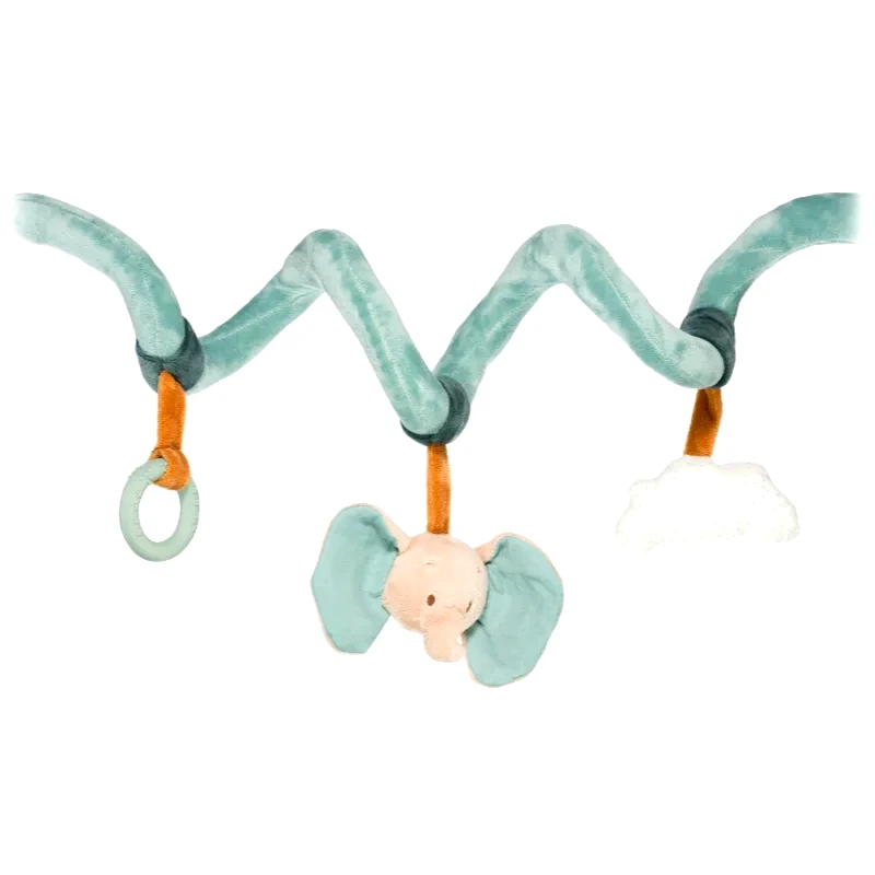 NATTOU NATTOU Spiral Toy Axel and Luna κρεμαστό παιχνίδι δραστηριοτήτων με έντονα χρώματα 1 τμχ