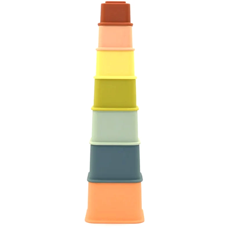 O.B Designs O.B Designs Square Stacker Cups παιχνίδι στοίβαξης κυπέλλων 8m+ 7 τμχ