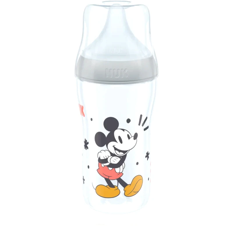 NUK NUK Perfect Match μπουκάλι με έλεγχο της θερμοκρασίας Mickey 260 ml