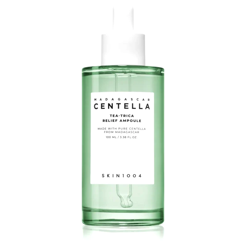 SKIN1004 SKIN1004 Madagascar Centella Tea-Trica Relief Ampoule καταπραϋντικός ορός προσώπου για προβληματική επιδερμίδα, ακμή 100 ml