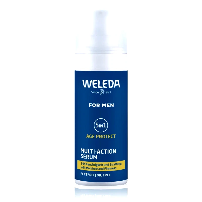 Weleda Weleda For Men 5v1 πολυλειτουργικός ορός προσώπου για ρυτίδες 30 ml