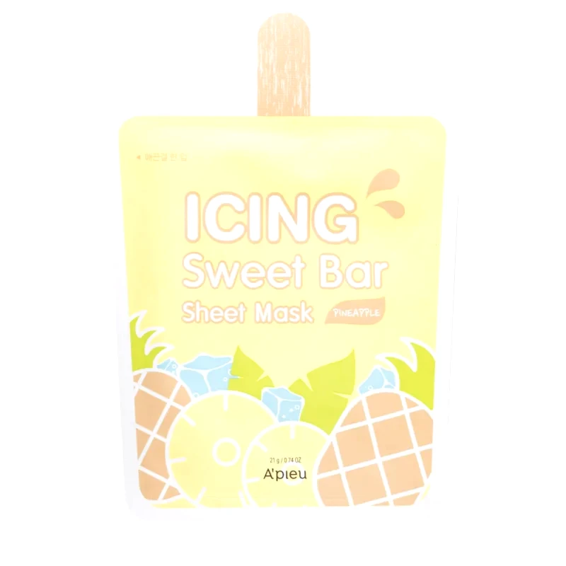 A’pieu A’pieu Icing Sweet Bar Mask Pineapple φύλλο μάσκας με ανανεωτική επίδραση 21 γρ