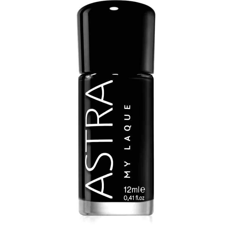 Astra Make-up Astra Make-up My Laque 5 Free βερνίκι νυχιών μακράς διαρκείας απόχρωση 45 Super Black 12 ml