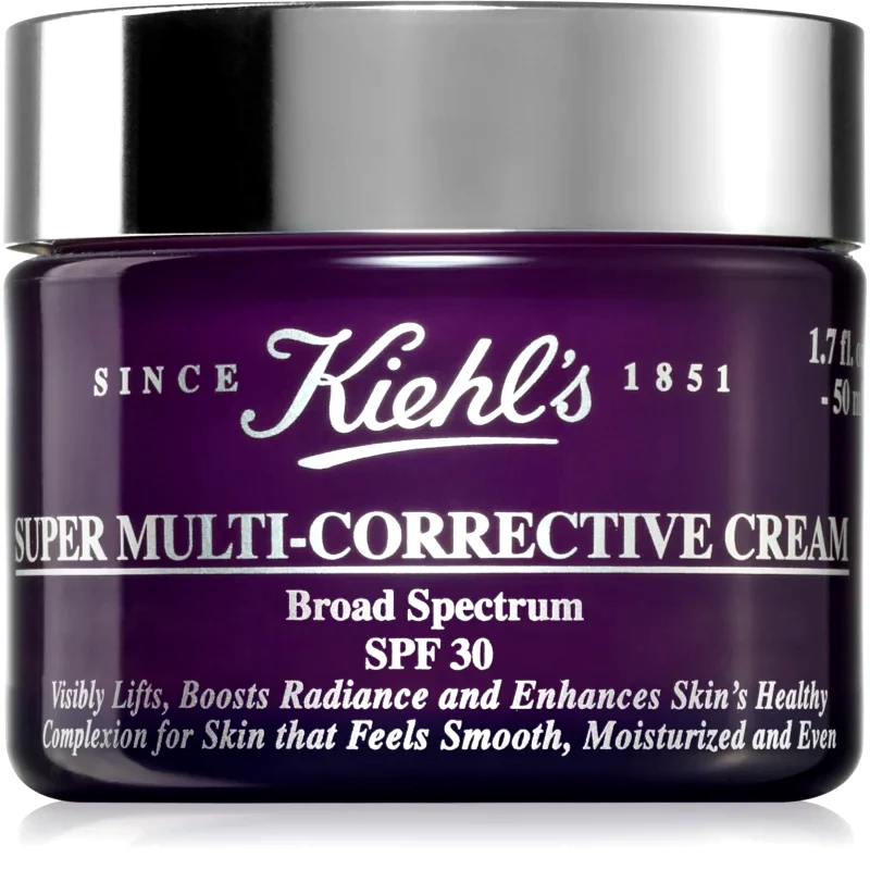 Kiehl's Kiehl's Super Multi-Corrective Cream κρέμα ημέρας κατά των ρυτίδων για όλους τους τύπους επιδερμίδας ακόμα και ευαίσθητης SPF 30 50 ml
