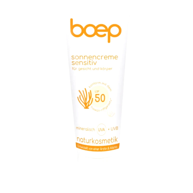 Boep Boep Natural Sun Cream Sensitive αντηλιακή κρέμα SPF 50 100 ml