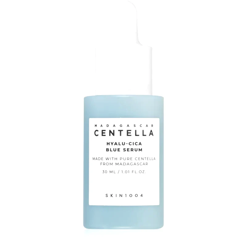 SKIN1004 SKIN1004 Madagascar Centella Hyalu-Cica Blue Serum εντατικά ενυδατικός ορός για να καταπραύνει και να ενισχύσει το ευαίσθητο δέρμα 30 ml