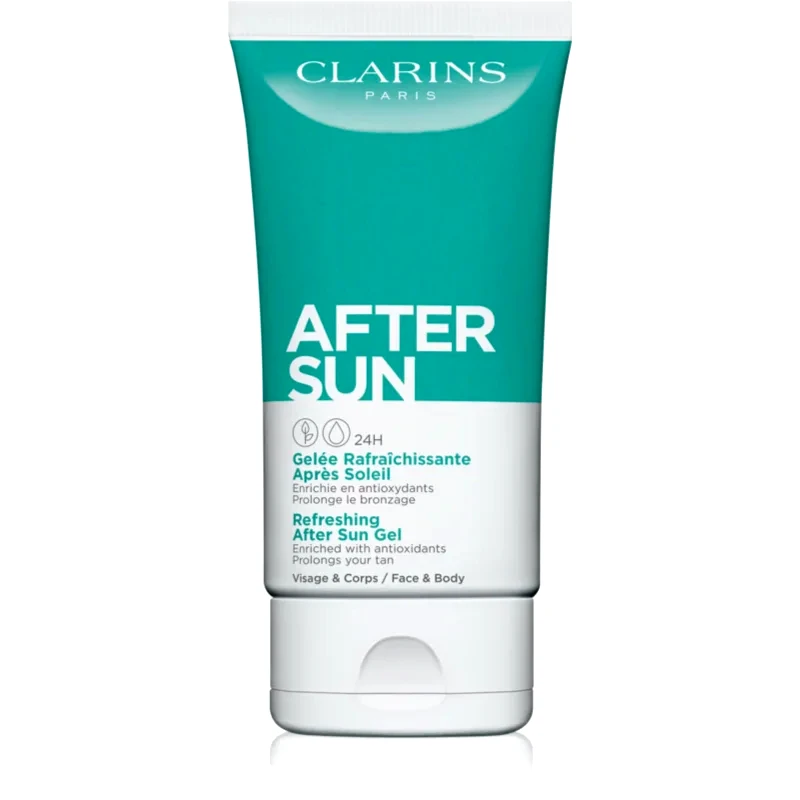 Clarins Clarins After Sun Refreshing After Sun Gel καταπραϋντικό τζελ για μετά την ηλιοθεραπεία Για πρόσωπο και σώμα 150 ml