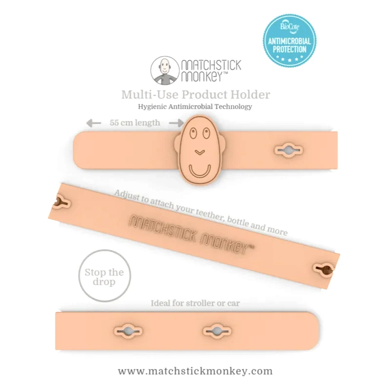 Matchstick Monkey Matchstick Monkey Multi-Use Product Holder πολυλειτουργικό κλιπ Dusty Pink 1 τμχ