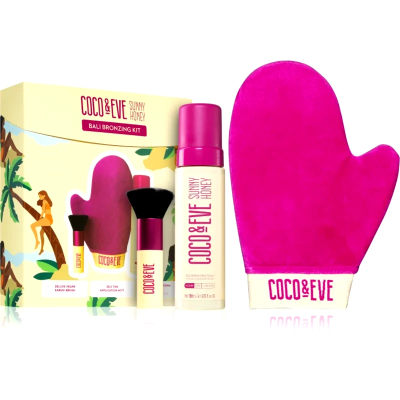 Coco & Eve Coco & Eve Sunny Honey Bali Bronzing Kit σετ για τέλειο μαύρισμα Medium