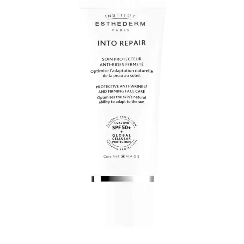 Institut Esthederm Institut Esthederm Into Repair Protective And Anti-Wrinkle Creme SPF 50+ προστατευτική κρέμα προσώπου για δυσανεξία στον ήλιο SPF 50+ 50 ml
