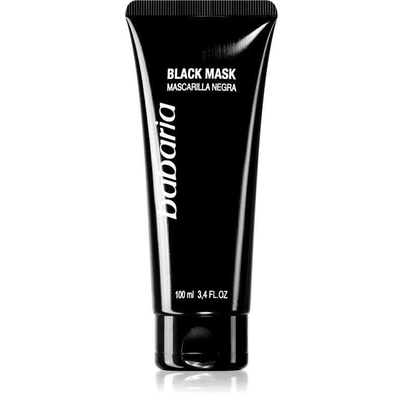 Babaria Babaria Black Mask μάσκα προσώπου που ξεφλουδίζει με αποτοξινωτικό αποτέλεσμα 100 ml