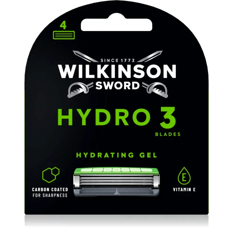 Wilkinson Sword Hydro3 Skin Protection Black Edition ανταλλακτική κεφαλή 4 τμχ φωτογραφία