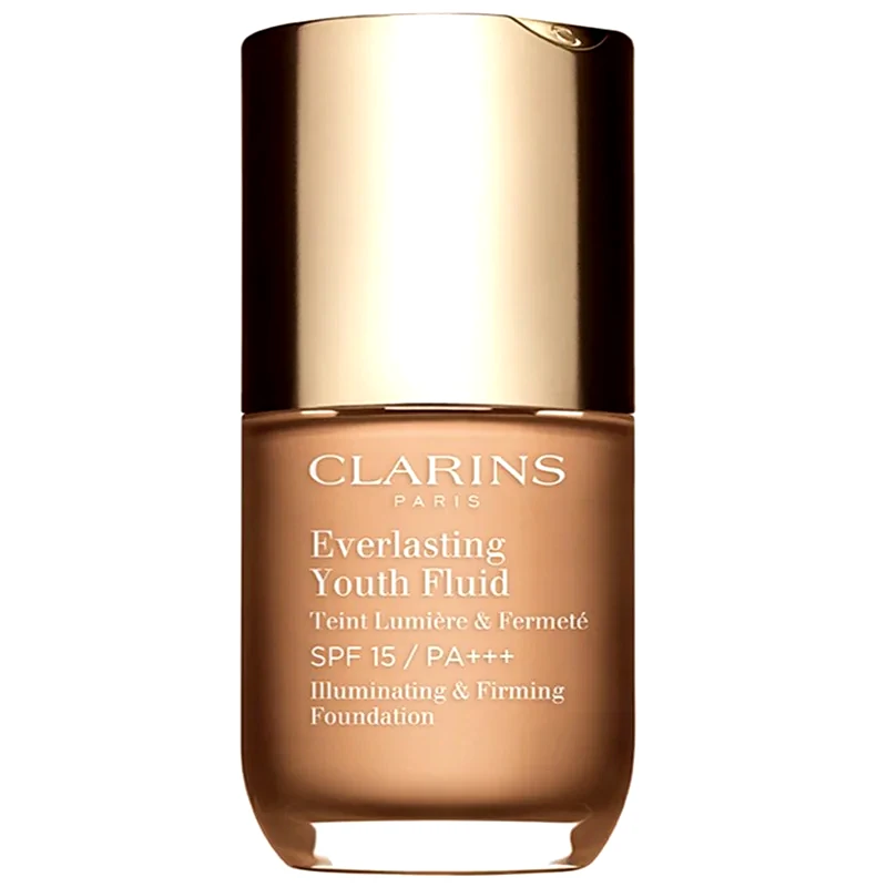 Clarins Clarins Everlasting Youth Fluid Foundation λαμπρυντικό μεικ απ SPF 15 απόχρωση 110 Honey 30 ml