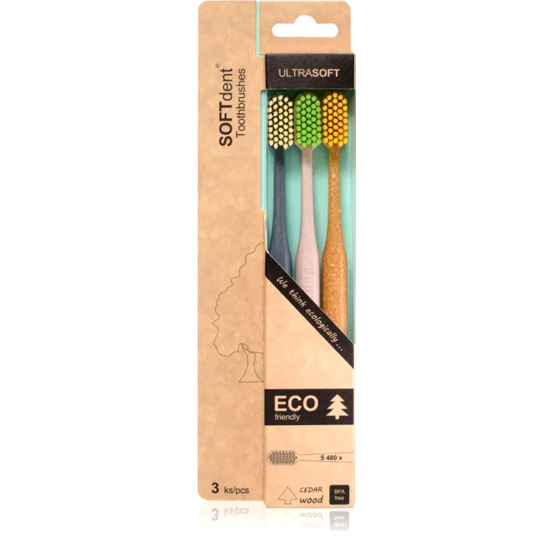 SOFTdent SOFTdent ECO Ultra Soft οδοντόβουρτσα 3 τμχ