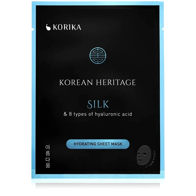 KORIKA KORIKA Korean Heritage Silk & 8 Types of Hyaluronic Acid Hydrating Sheet Mask υφασμάτινη μάσκα ενυδάτωσης 25 γρ