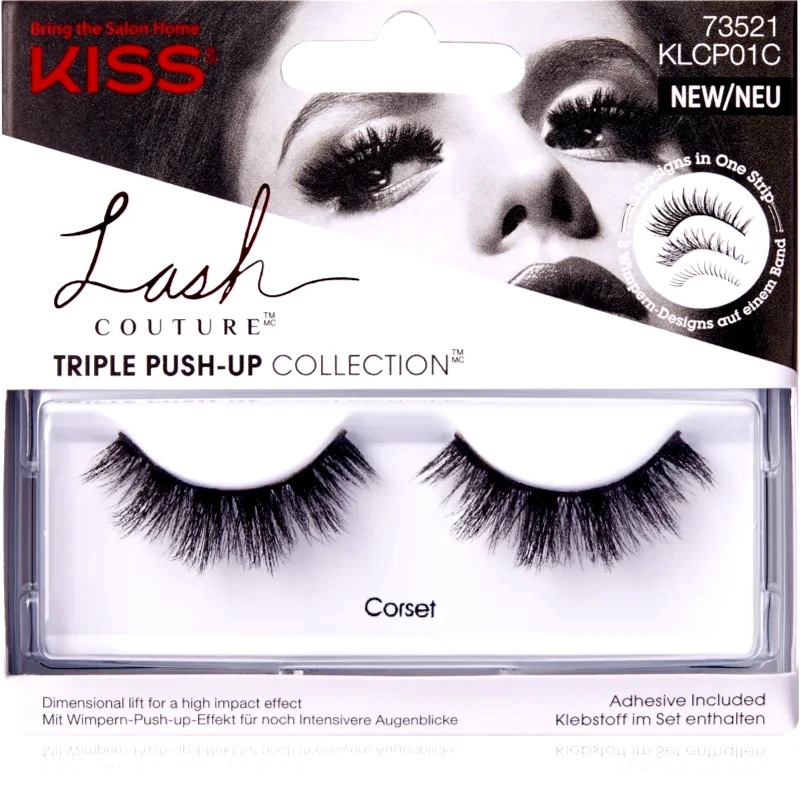 KISS KISS Lash Couture Triple Push-Up τεχνητές βλεφαρίδες Corset 2 τμχ