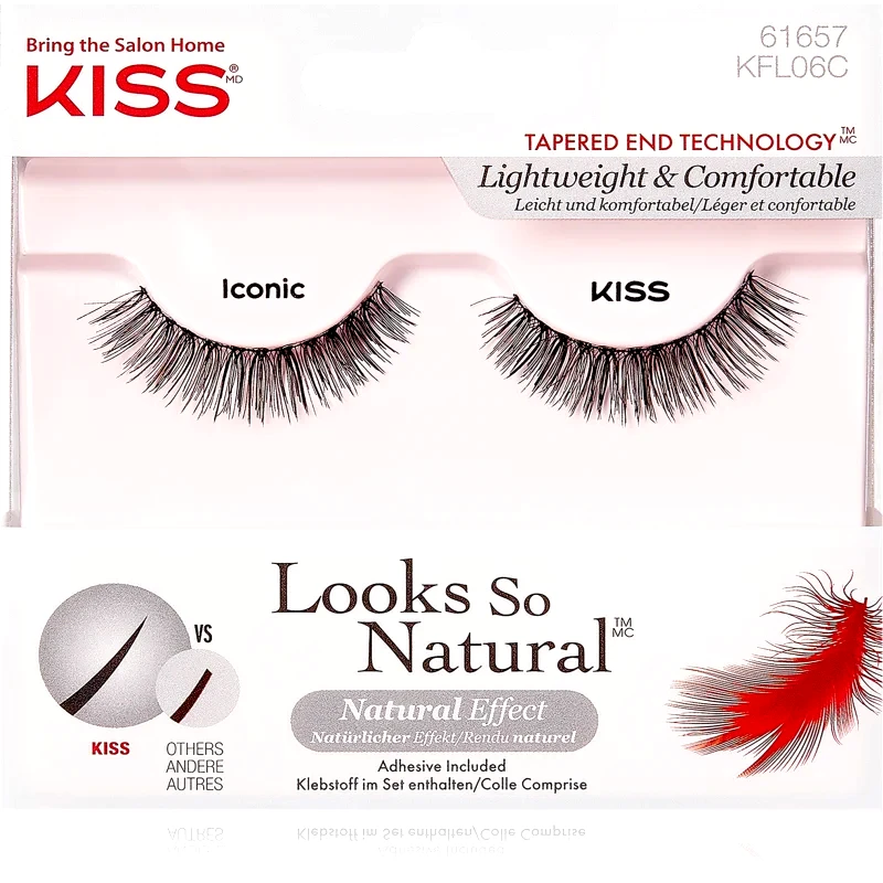 KISS KISS Look So Natural τεχνητές βλεφαρίδες Iconic 2 τμχ