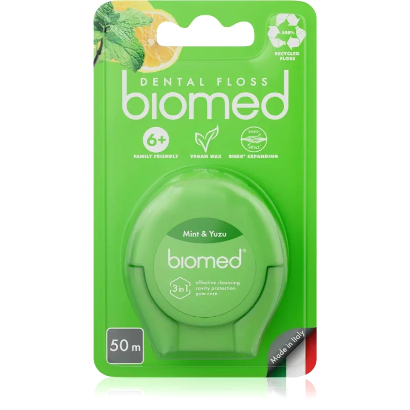 Biomed Biomed Dental Floss οδοντικό νήμα Mint and Yuzu 50 μ