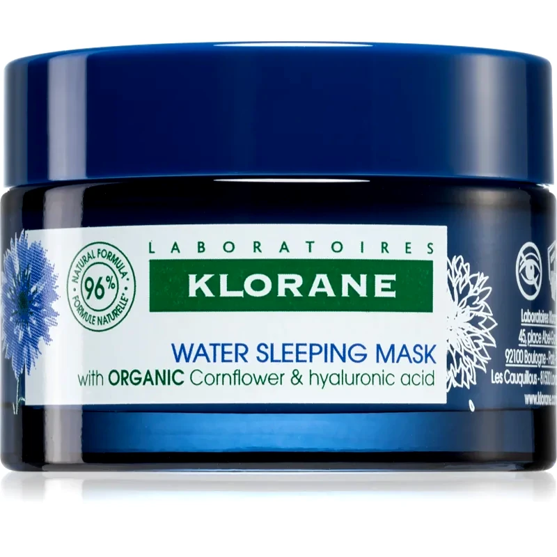 Klorane Klorane Cornflower Organic μασκα νύχτας με υαλουρονικό οξύ 50 ml