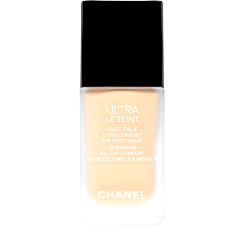 Chanel Chanel Ultra Le Teint Flawless Finish Foundation μακράς διαρκείας ματ μεικ απ για ενοποίηση τόνου της απόχρωσης δέρματος απόχρωση B10 30 ml