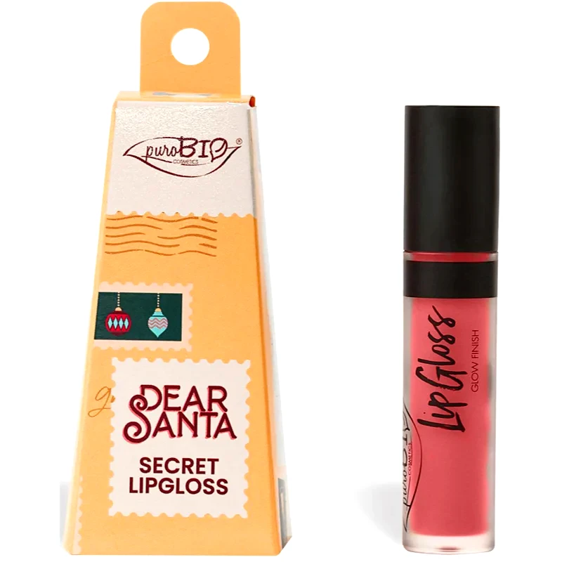 puroBIO Cosmetics puroBIO Cosmetics Dear Santa SECRET λιπ γκλος μακράς διαρκείας σε συσκευασία δώρου απόχρωση 044 4.4 ml