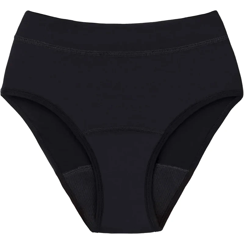 Snuggs Snuggs Period Underwear Hugger: Extra Heavy Flow Black υφασμάτινα εσώρουχα περιόδου για βαριά έμμηνο ρύση μέγεθος M Black 1 τμχ