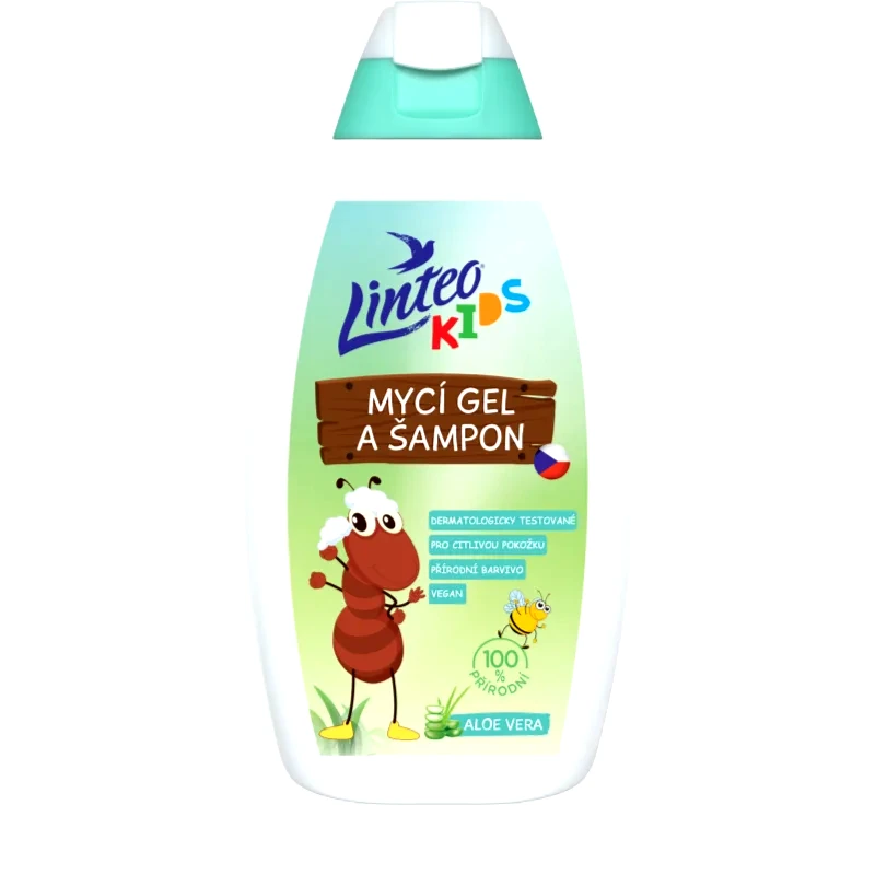 Linteo Linteo Kids Body Wash Gel and Shampoo παιδικό τζελ και σαμπουάν πλυσίματος 425 ml