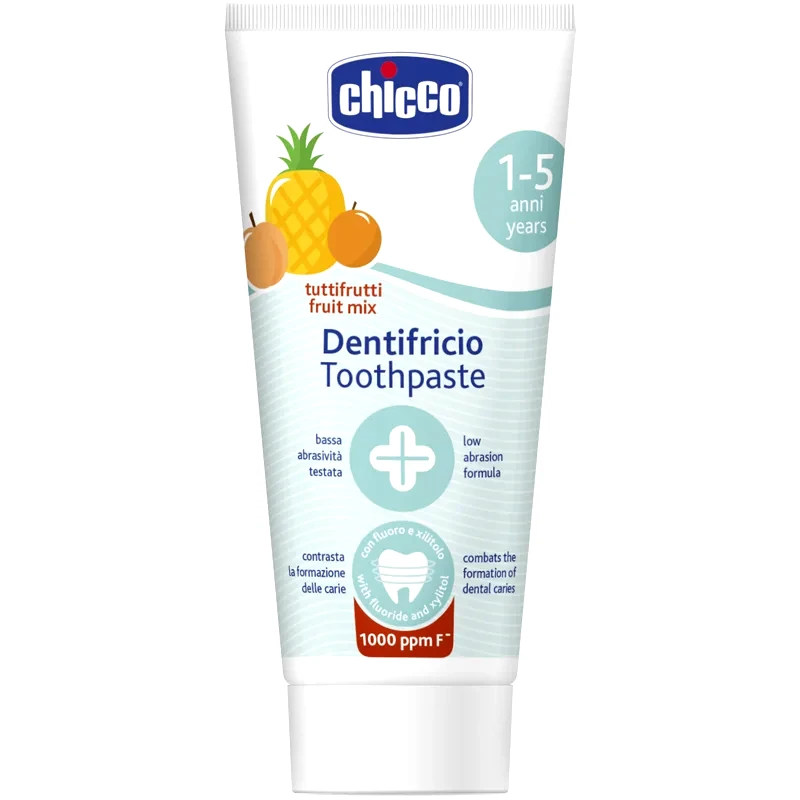 Chicco Chicco Toothpaste Fruit Mix παιδική οδοντόκρεμα με φθόριο 1-5 y 50 ml