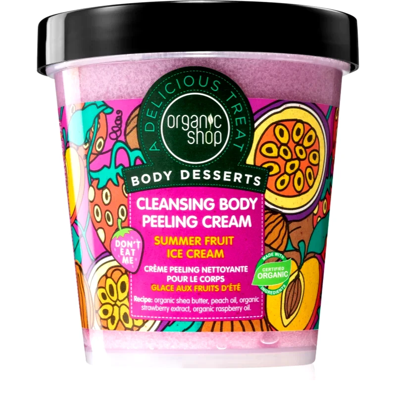 Organic Shop Organic Shop Body Desserts Summer Fruit Ice Cream καθαριστική απολεπιστική κρέμα 450 ml