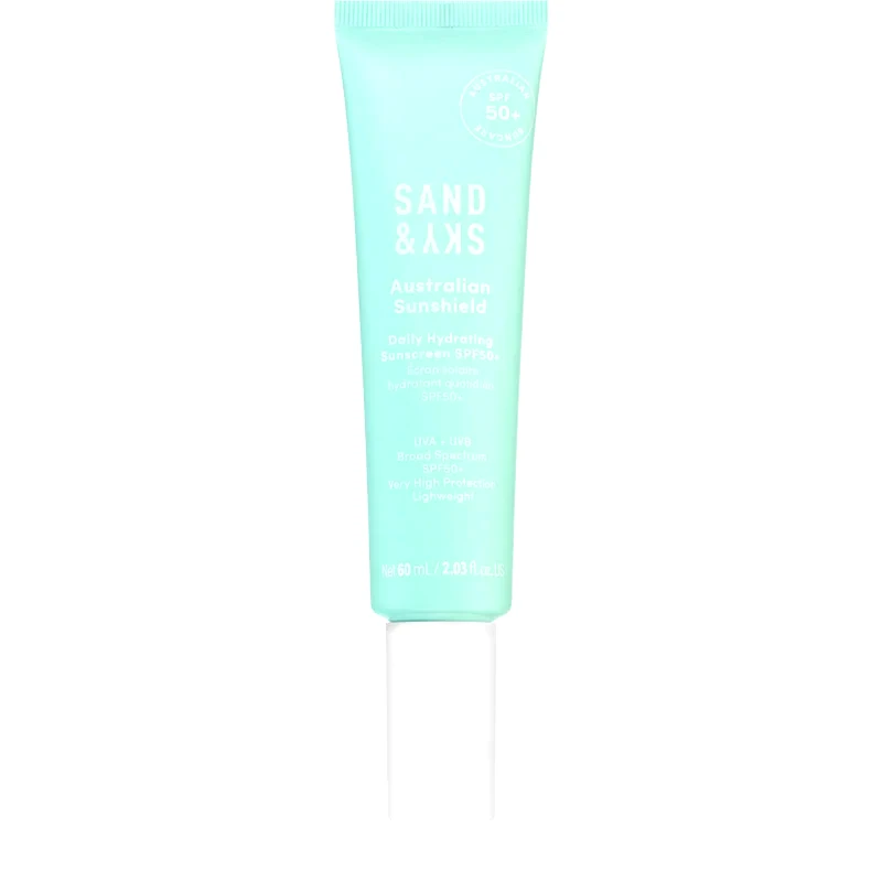 Sand & Sky Sand & Sky Australian Sunshield Daily Hydrating Sunscreen SPF50+ ελαφριά προστατευτική κρέμα προσώπου SPF 50+ 60 μλ