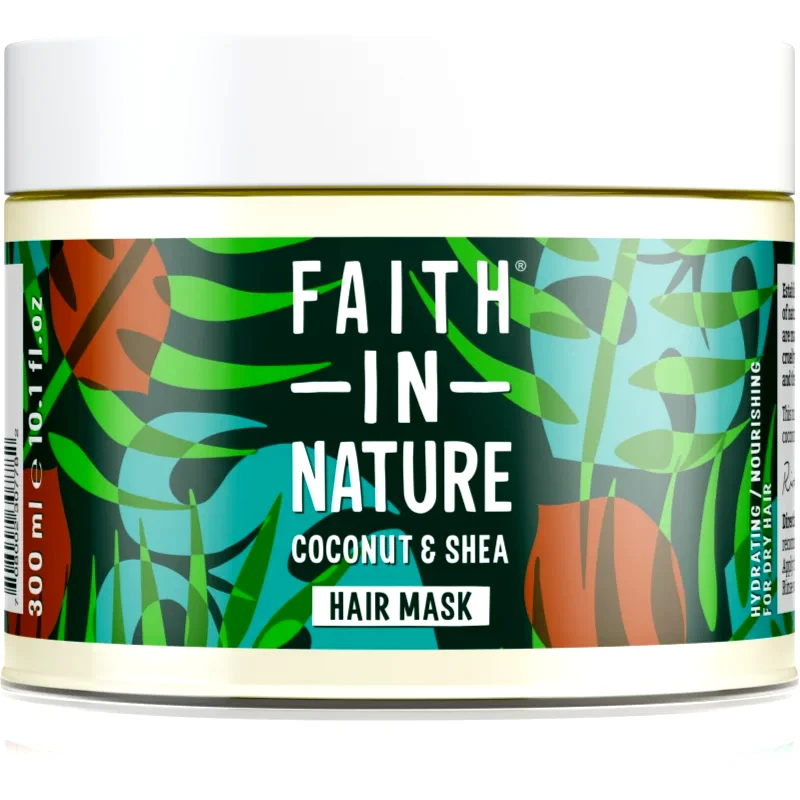 Faith In Nature Faith In Nature Coconut & Shea ενυδατική μάσκα για ξηρά και κατεστραμμένα μαλλιά 300 ml