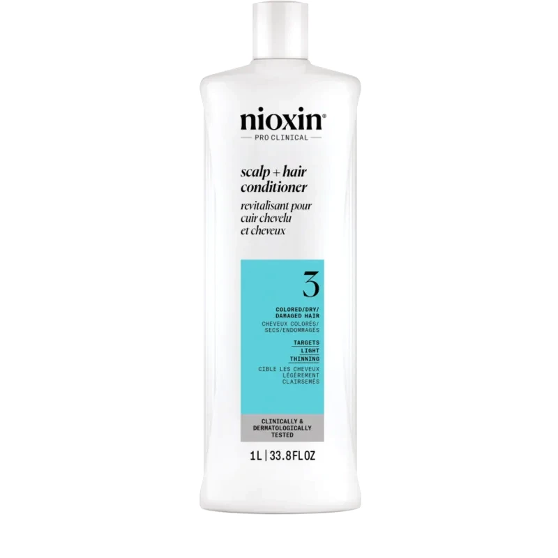 Nioxin Nioxin System 3 Scalp + Hair Conditioner κοντίσιονερ για βαμμένα αραιωμένα μαλλιά 1000 ml