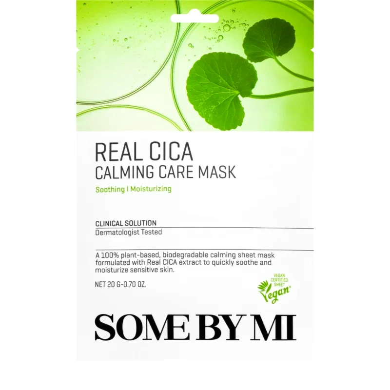 Some By Mi Some By Mi Clinical Solution Cica Calming Care Mask καταπραϋντική υφασμάτινη μάσκα για ευαίσθητη επιδερμίδα 20 γρ