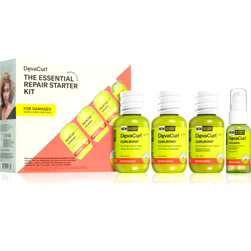DevaCurl DevaCurl The Essential Repair Starter Kit σετ ταξιδιού για κατεστραμμένα μαλλιά