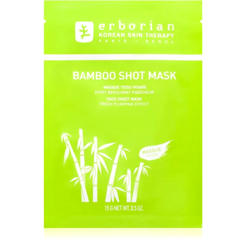 Erborian Erborian Bamboo υφασμάτινη μάσκα θρέψης με ενυδατικό αποτέλεσμα 15 γρ