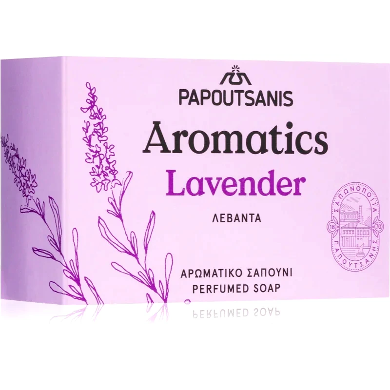 PAPOUTSANIS PAPOUTSANIS Aromatics Lavender Μπάρα σαπουνιού 100 γρ