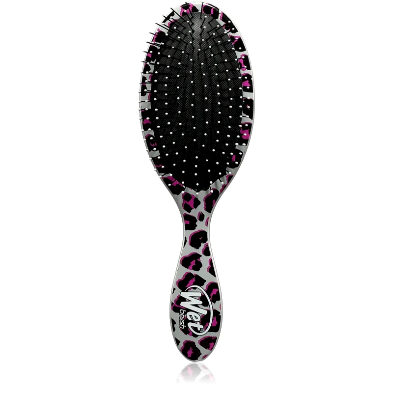 Wet Brush Wet Brush Original Detangler Safari βούρτσα για τα μαλλιά για όμορφα μαλλιά και δέρμα Pink Leopard 1 τμχ