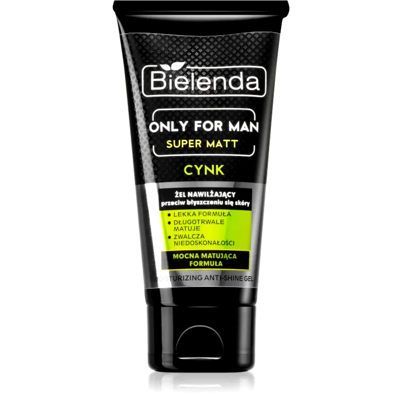 Bielenda Bielenda Only for Men Super Mat ενυδατικό τζελ κατά της γυαλάδας της επιδερμίδας με διερυμένους πόρους 50 ml